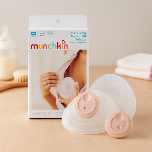 Munchkin Silicone Breast Milk Collector Cups with Storage Plug
